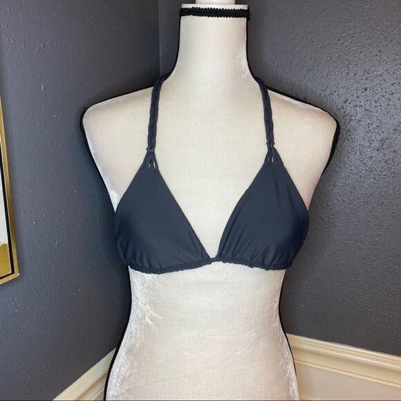 Mikoh triangle braided strap bikini top